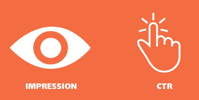 تفاوت CTR و impression چیست؟
